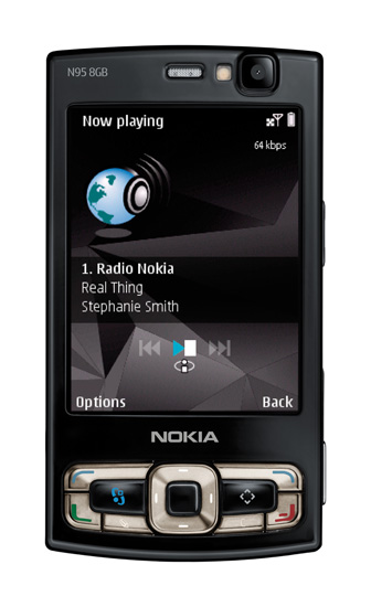 Nokia N95 8GB Preto Prata GSM Wi-Fi 3G GPS 5.0MP  MP3 Rádio FM - Desbloqueado