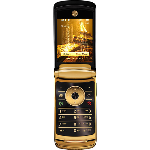 Motorola V8 RAZR2 Gold Luxury Edition - Câmera 2.0MP c/ zoom 8x