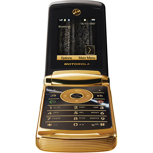 Motorola V8 RAZR2 Gold Luxury Edition - Câmera 2.0MP c/ zoom 8x
