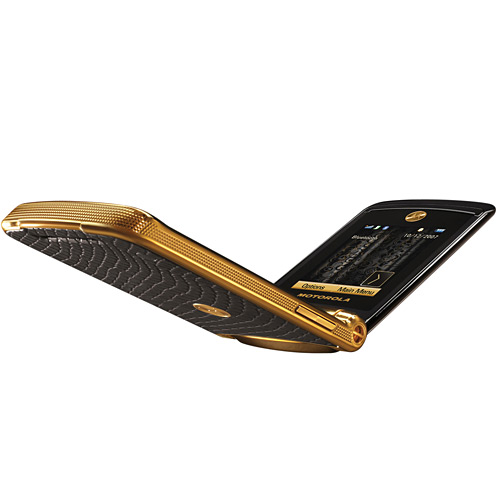 Motorola V8 RAZR2 Gold Luxury Edition - Câmera 2.0MP c/ zoom 8x