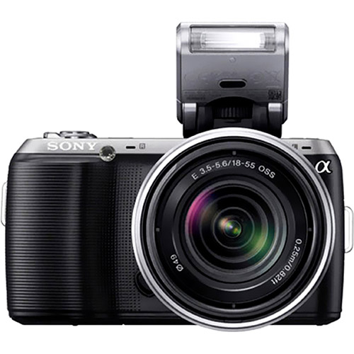 Sony - Câmera  Alpha Nex-C3 16.2 MP  LCD 3.0"  Panorâmica 3D  Lente 18-55mm - Pronta Entrega