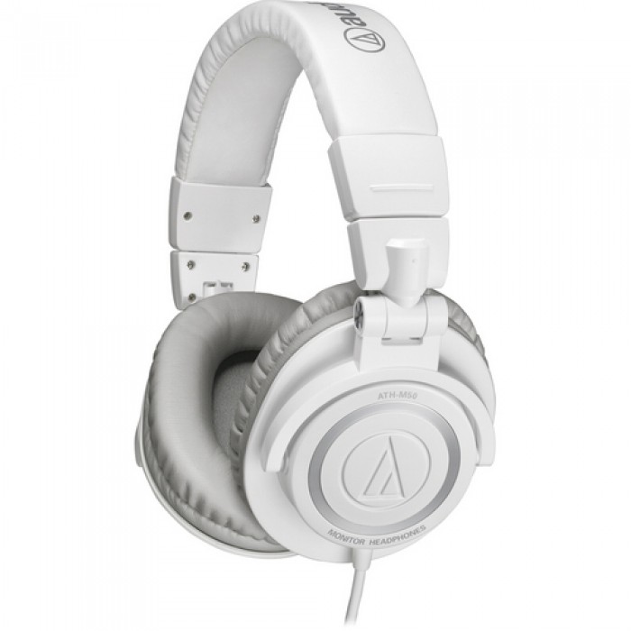 Fone Audio-Technica ATH-M50 Professional DJ Studio Monitor Headphones - White