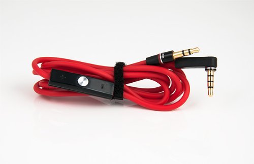 Replacement Cable Cabo Control Talk para Monster Beats Solo Solo HD 680 Studio Mixr -  Red - Vermelho