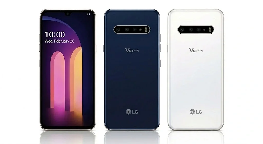 LG V60 5G ThinQ  Frente e Verso - Azul e Branco