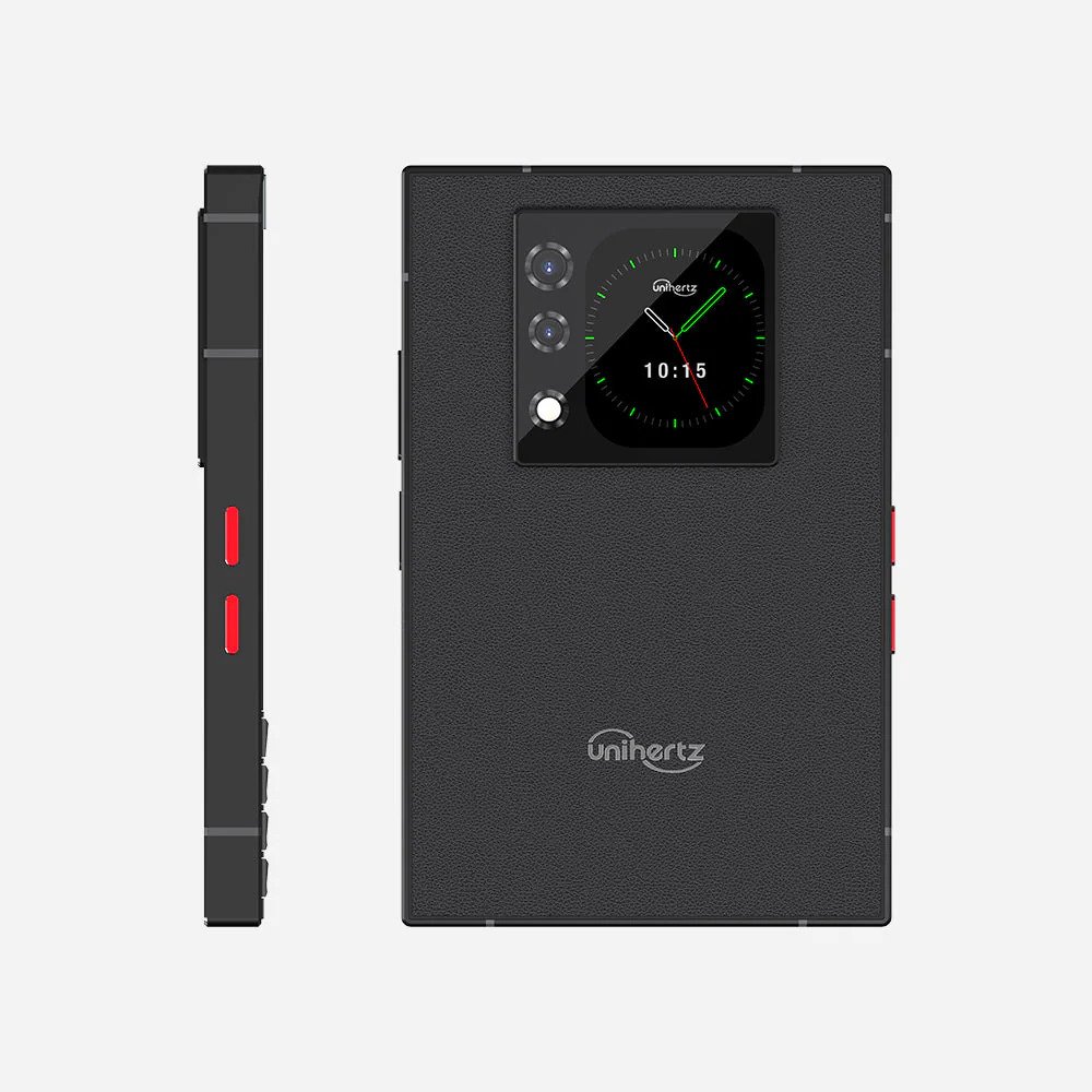 Smartphone Unihertz Titan 2 5G Android 15 QWERTY Tela Dupla 4,5" 12GB 512GB Bateria 5050mAh