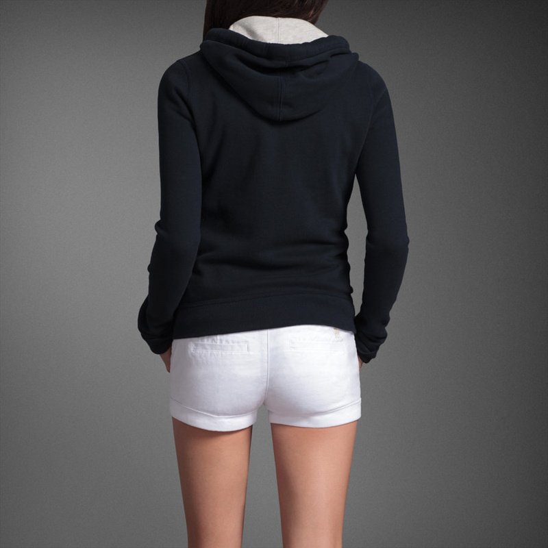Sweatshit Hoodie Casaco Moleton Blue Azul A&F Abercrombie & Fitch - Feminino