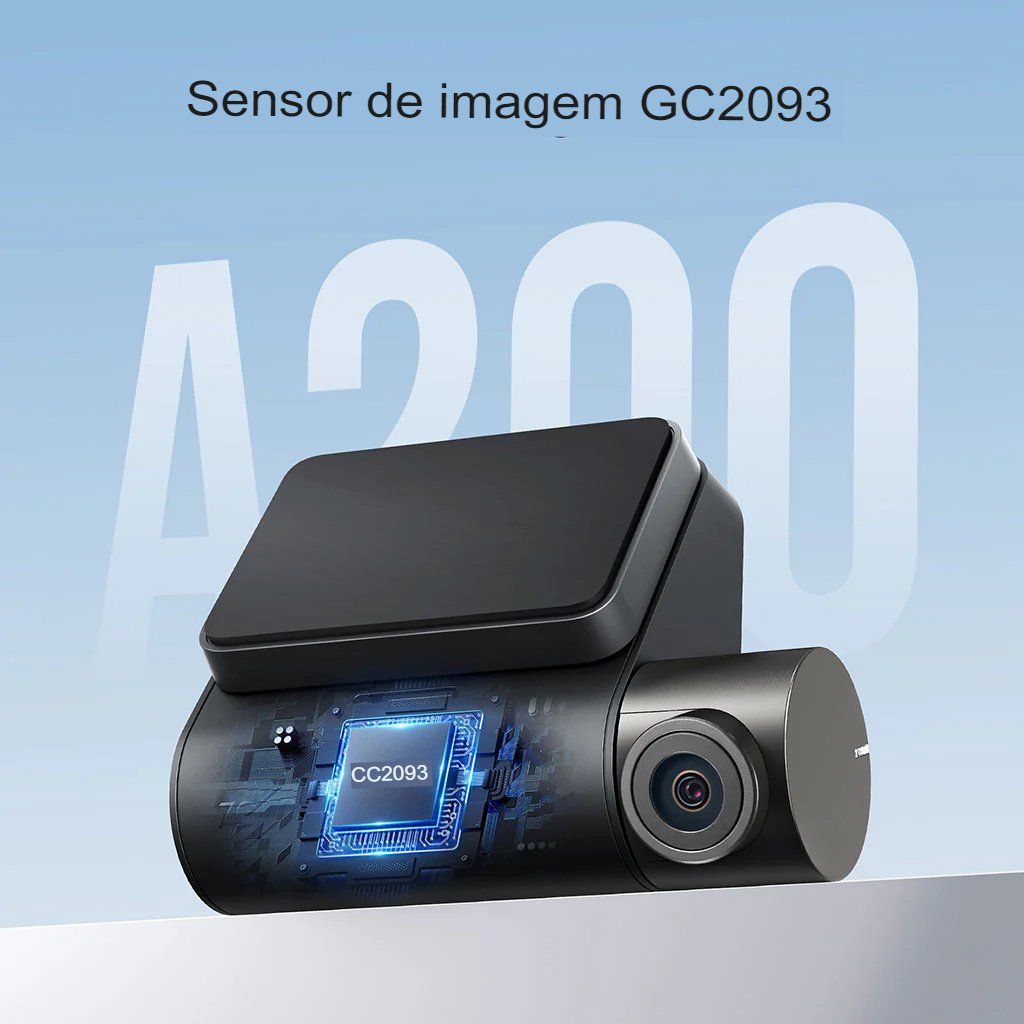 Camera Veicular Xiaomi 70mai Dash Cam A200 1080P HDR 60FPS Algoritmo MaiColor Vivid +