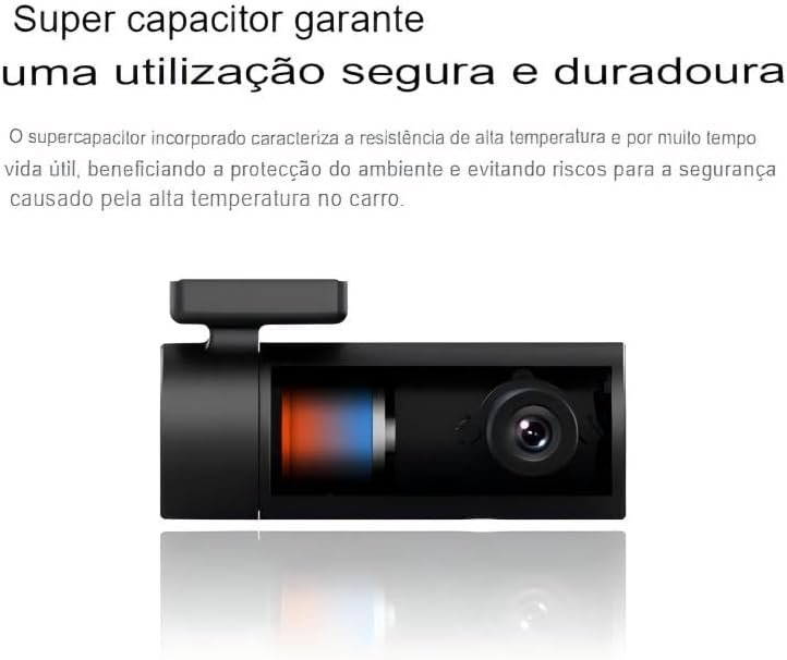Camera Veicular Carro DDPAI Mini Pro 1296P WiFi Visão Noturna Gravação em Loop App