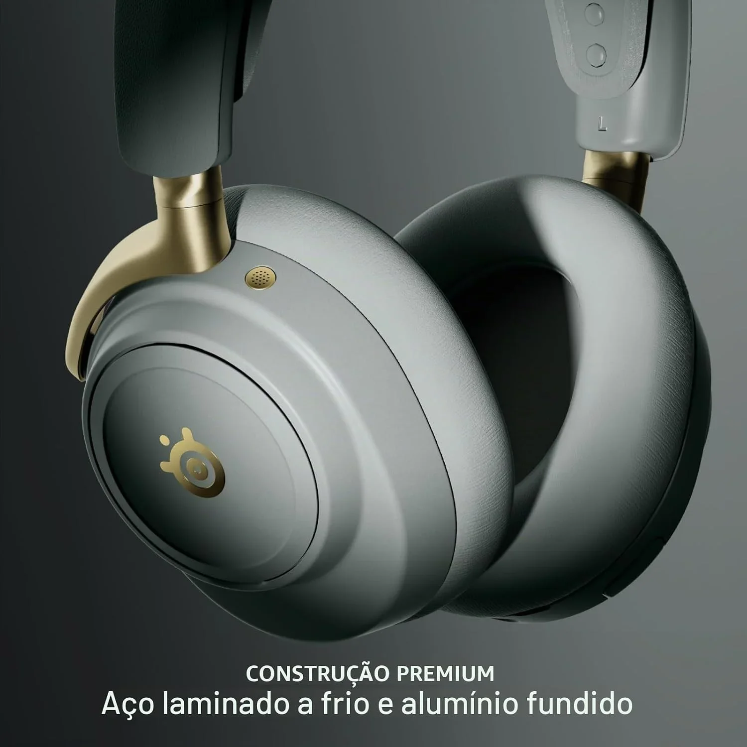SteelSeries Arctis Nova Elite - Detalhes da Construção Premium em Aço e Alumínio