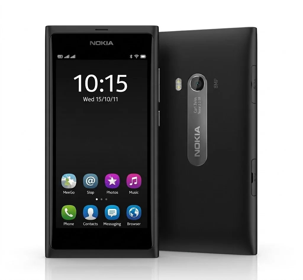 Nokia N9 pretos frontal e traseira