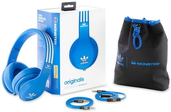 Fones de Ouvido Adidas Originals by Monster Over-Ear Headphones com ControlTalk Isolamento de Ruido