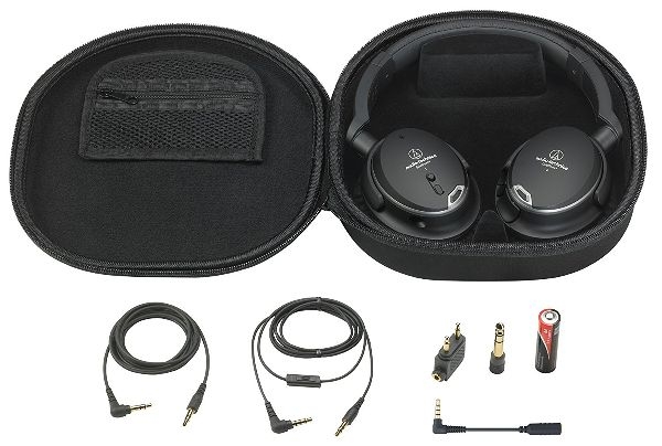 Fone de Ouvido Audio-Technica ATH-ANC9 Preto Circumaural Faixa de cabeça auriculares
