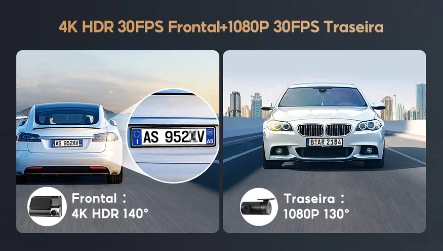 Xiaomi 70mai A800SE Dual Channel - CAM Frontal & Traseira