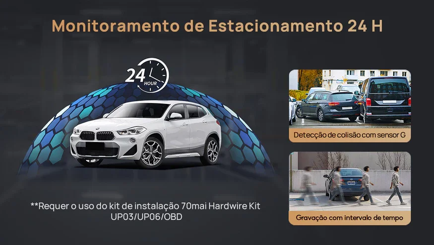 Xiaomi 70mai A800SE Dual Channel Monitoramento