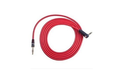 Replacement Cable Cabo Formato L para Monster Beats Solo Solo HD 680 Studio Mixr -  Red - Vermelho