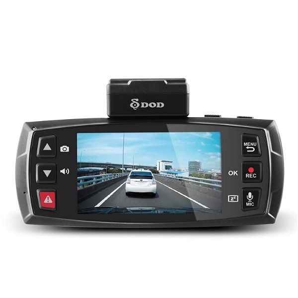 Camera Veicular Carro Dash Cam DOD LS475W 1080P 60fps Tela 2.7 polegadas Lente Sony STARVIS 145 graus Super Visão Noturna Monitoramento de Estacionamento GPS Logging