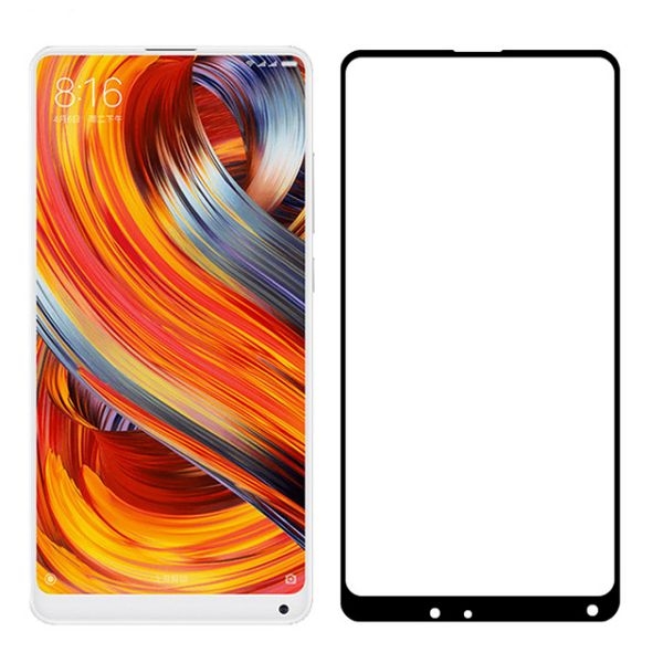 Película em vidro temperado com bordas para Xiaomi Mi Mix Mix2