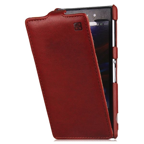 Case Capa Capinha protetora para Sony Xperia Z1 L39h em couro ecológico