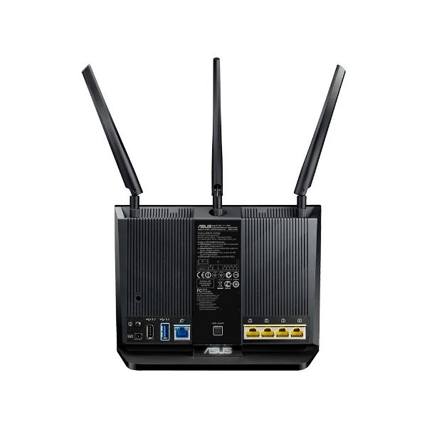 ASUS RT-AC68U AC1900 Roteador Longo Alcance Wireless Dual band AiRadar 3 Antenas