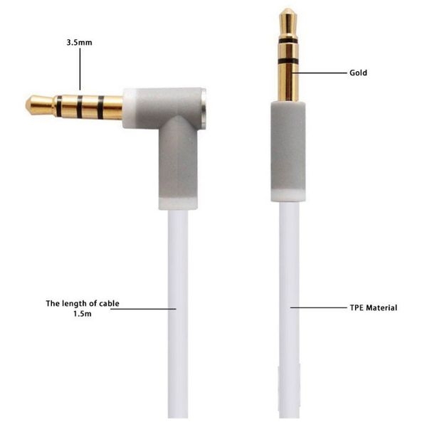 Replacement Cable Cabo Substituição Remote Talk Beats Solo Solo HD Solo2 Solo3 Studio Studio 2.0 Pro Mixr -  Cores