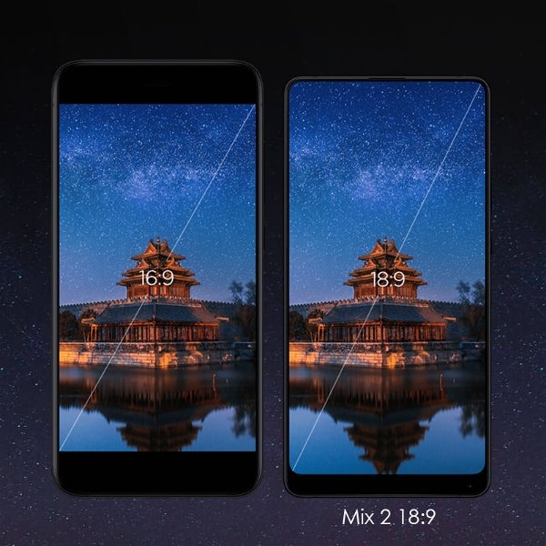 Smartphone Xiaomi Mi Mix 2 Mix2 Dual Chip 5.99 polegadas Tela Infinita 6GB RAM 64GB 128GB Snapdragon 835 Telefones NFC 4G 12.0MP