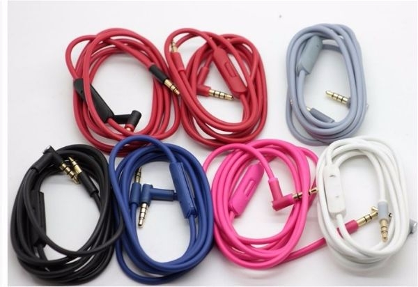 Replacement Cable Cabo Substituição Remote Talk Beats Solo Solo HD Solo2 Solo3 Studio Studio 2.0 Pro Mixr -  Cores