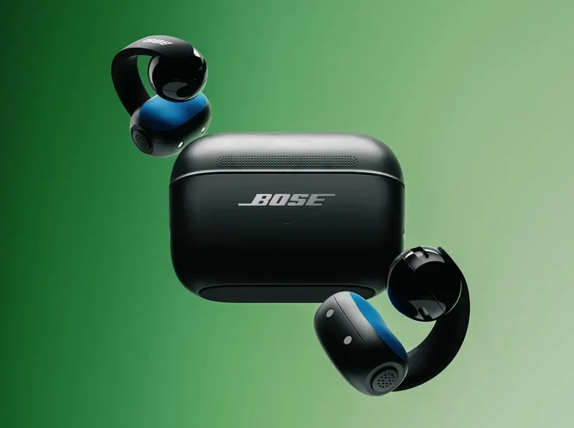 Bose Sport Open Earbuds pretos com estojo