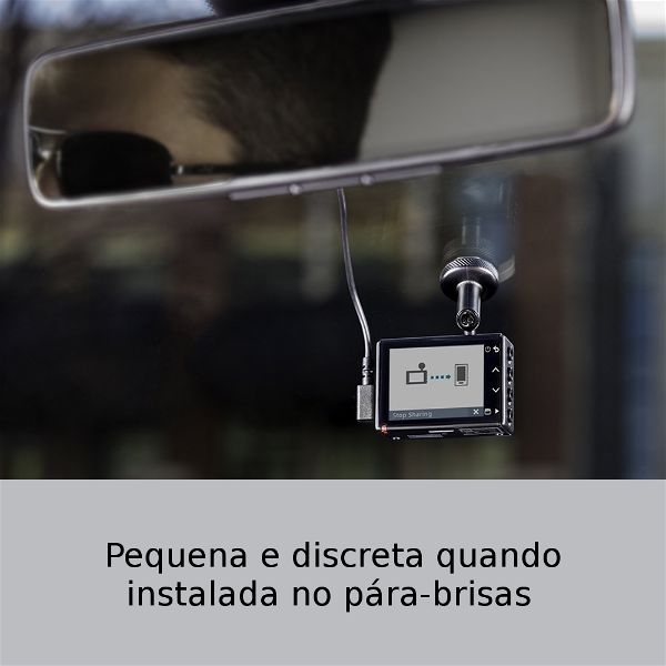 Garmin Dash Cam 65W Camera Veicular Carro Alerta de Colisão GPS Full HD 180 Graus Travelapse