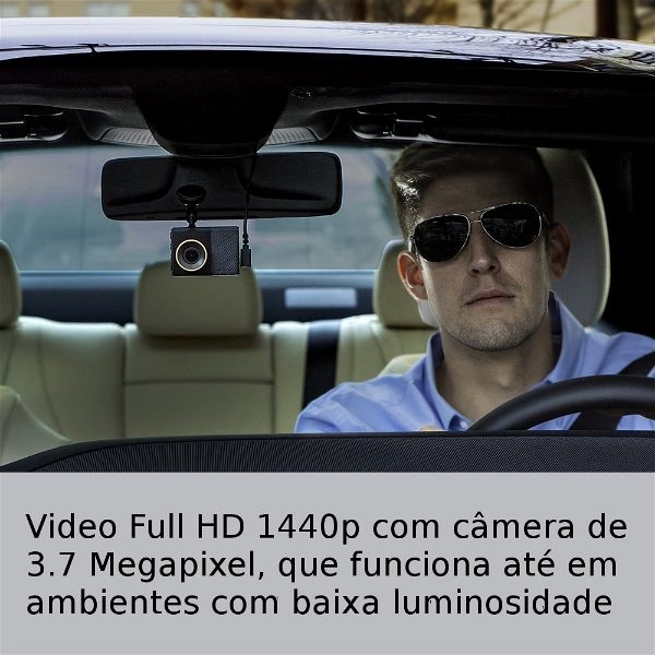Garmin Dash Cam 65W Camera Veicular Carro Alerta de Colisão GPS Full HD 180 Graus Travelapse