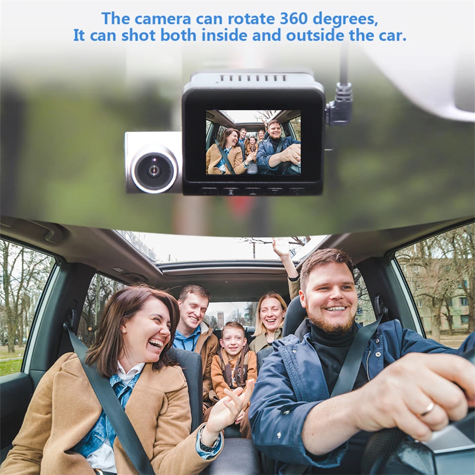 Camera Veicular Novatek 2K 4K Single Dual Dash Cam Pro 2.0" WiFi  Frontal 170 e Traseira 140 Graus Wide Angle 24H Estacionamento
