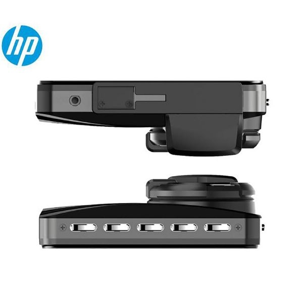 HP F870G 3.0'' LCD Lente Dupla 1080P Full HD Gravador DVR Carro GPS Embutido Camera Veicular Automotiva