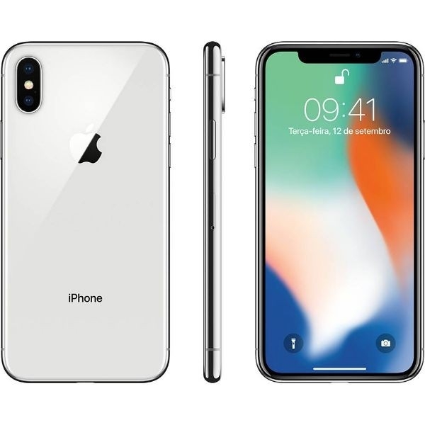 Smartphone iPhone X 64GB 256GB Tela 5.8" iOS 11 4G Wi-Fi Câmera 12MP - Apple