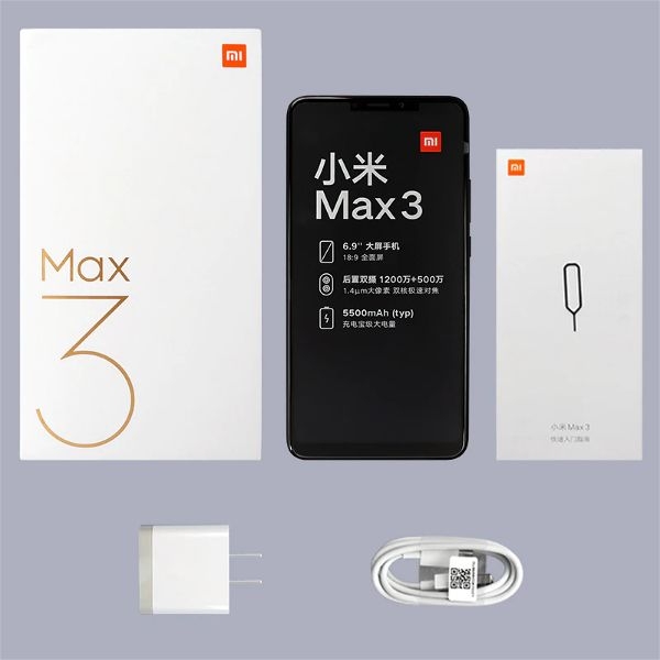 Xiaomi Max 3 Mi Max 3 RAM 4GB ROM 64GB Tela 6.9'' Bateria 5500mAh Snapdragon 636 Octa Core Dual Camera
