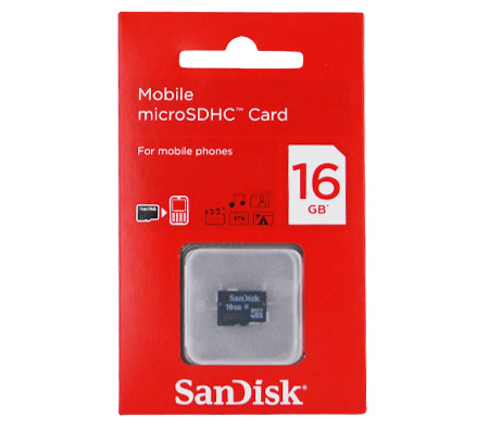 Cartão de Memoria Micro-SD SanDisk 16gb Sdhc Class4 