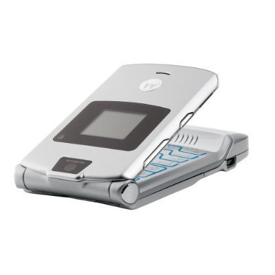 Motorola V3 Classic Silver - GSM Flip  2.2" Tela LCD Quad-Band Java - Prata 