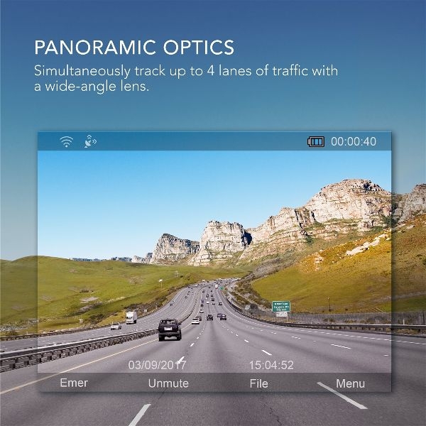 Roav Dash Cam C1 Pro camera veicular carro resolução 2K GPS WiFi Tela 2.4" G-Sensor WDR