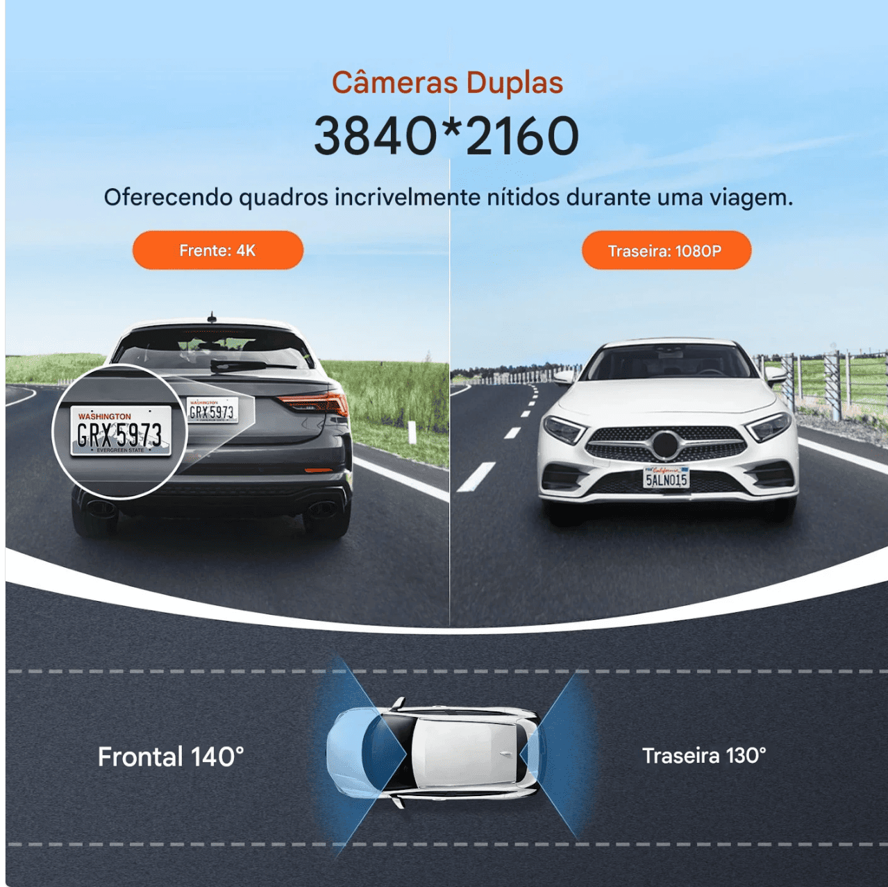 Camera Veicular Xiaomi 70mai A800s 4K Velocidade em Tempo Real 2160P UHD WIFI GPS  Monitor de estacionamento