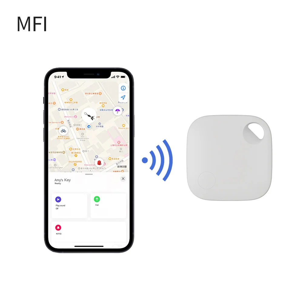 Finder Tag - Etiqueta Inteligente Mini Rastreador GPS  Compatível com o app Find My iOS - Cores