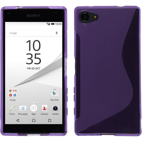 Case Capinha Película de vidro para Sony Xperia Z1 Z3 Z5 e Z1 Z3 Z5 Compact em silicone matte cores