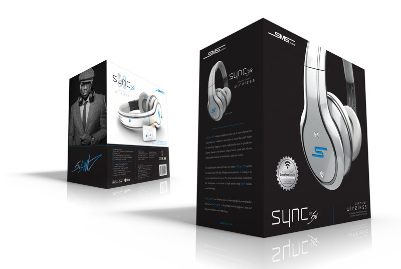SMS Audio Sync by 50 Cent Wireless Bluetooth High Definition Headphones Fone - White