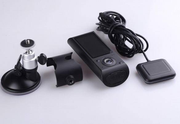 Dual Camera Automotiva Car DVR  X3000 GPS G-Sensor  Recorder Gravador Sensor Gravidade