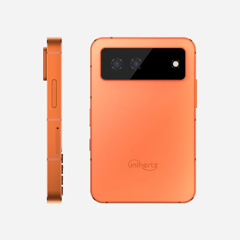 Unihertz Titan 2 Elite – Lateral esquerda e Traseira - Laranja