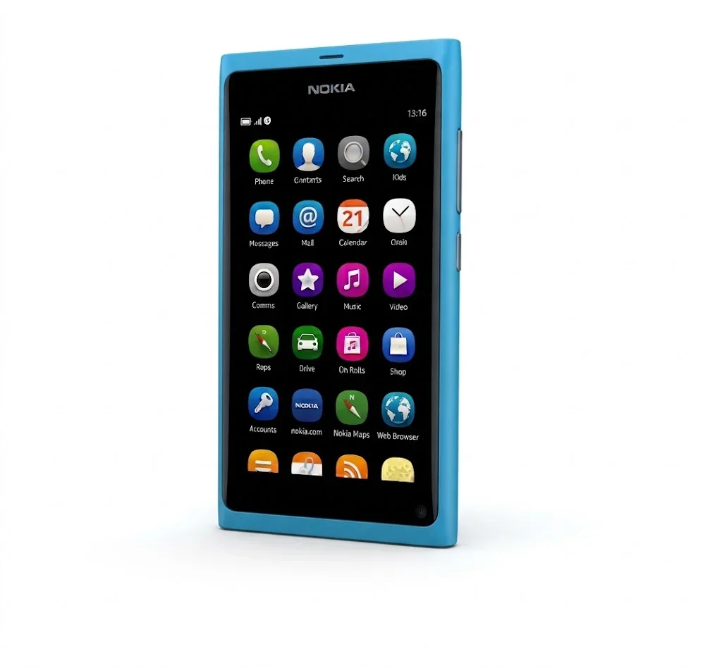 Nokia N9 azul frontal