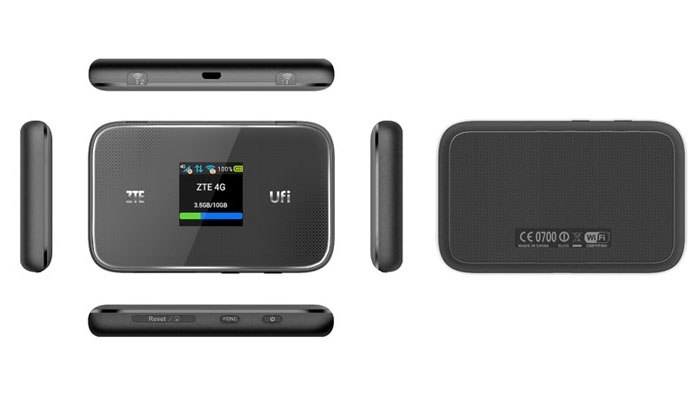 ZTE MF970 4G LTE 300Mpbs Wireless Routeador com chip 4G Mobile Hotspot MiFi - Desbloqueado