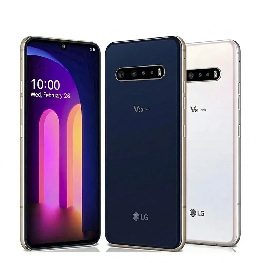 LG V60 5G ThinQ Frente e Verso - Azul e Branco
