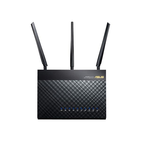 ASUS RT-AC68U AC1900 Roteador Longo Alcance Wireless Dual band AiRadar 3 Antenas