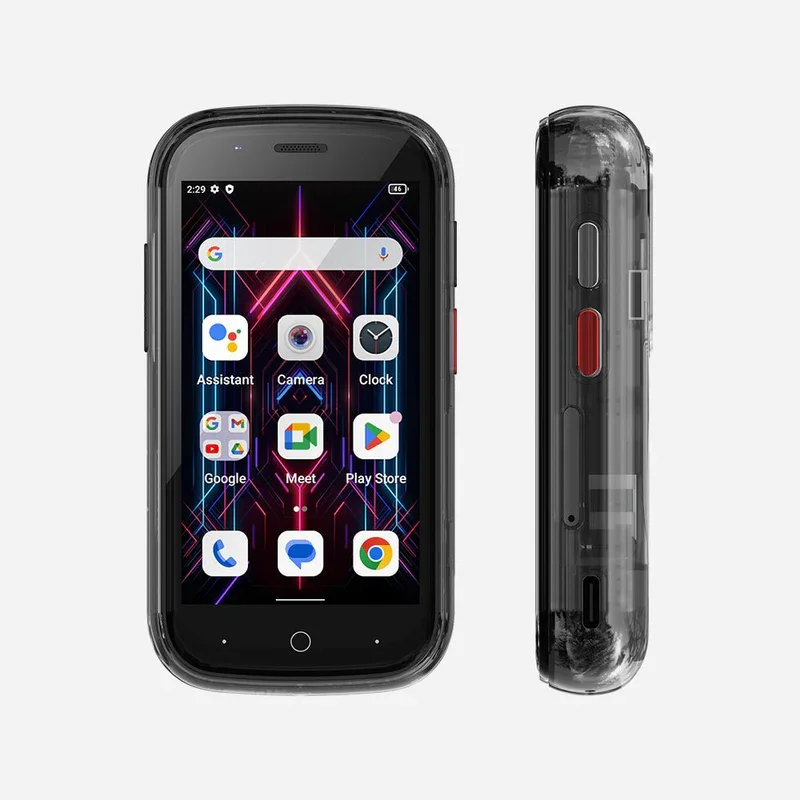 Unihertz Jelly Star - Frontal e Perfil - Preto
