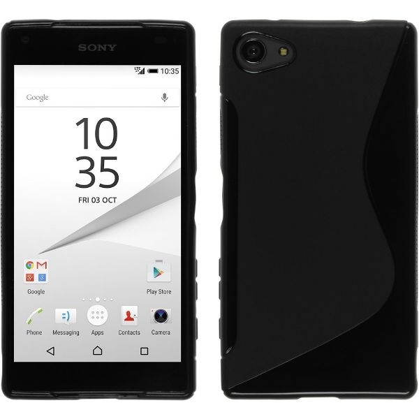 Case Capinha Película de vidro para Sony Xperia Z1 Z3 Z5 e Z1 Z3 Z5 Compact em silicone matte cores