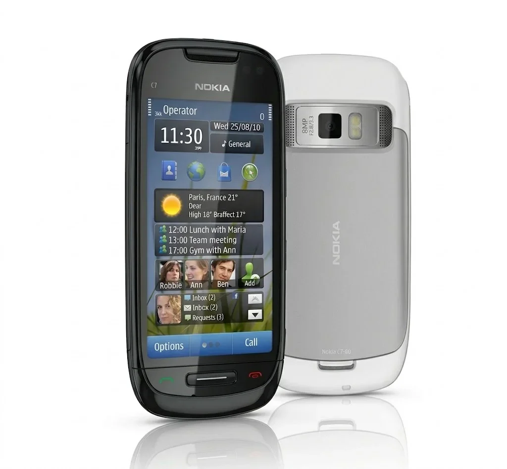 Nokia C7-00 Frontal e Traseira