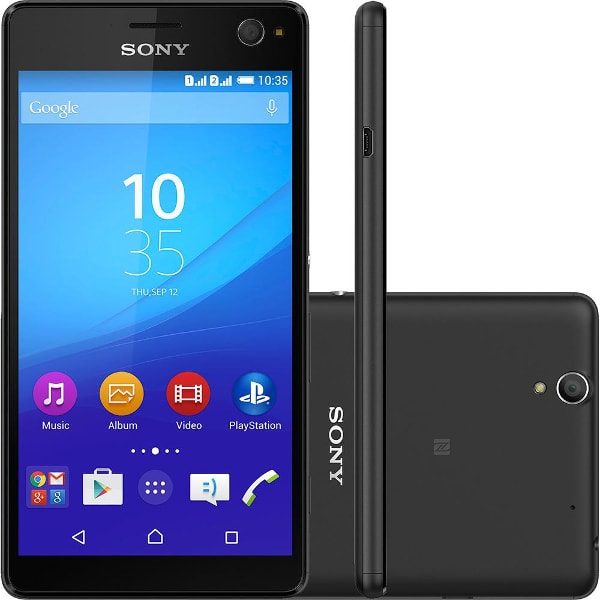 Sony Xperia C4 5306 Selfie Android 4G Câmera Traseira 13MP Frontal 5Mp 16GB Desbloqueado - Preto 